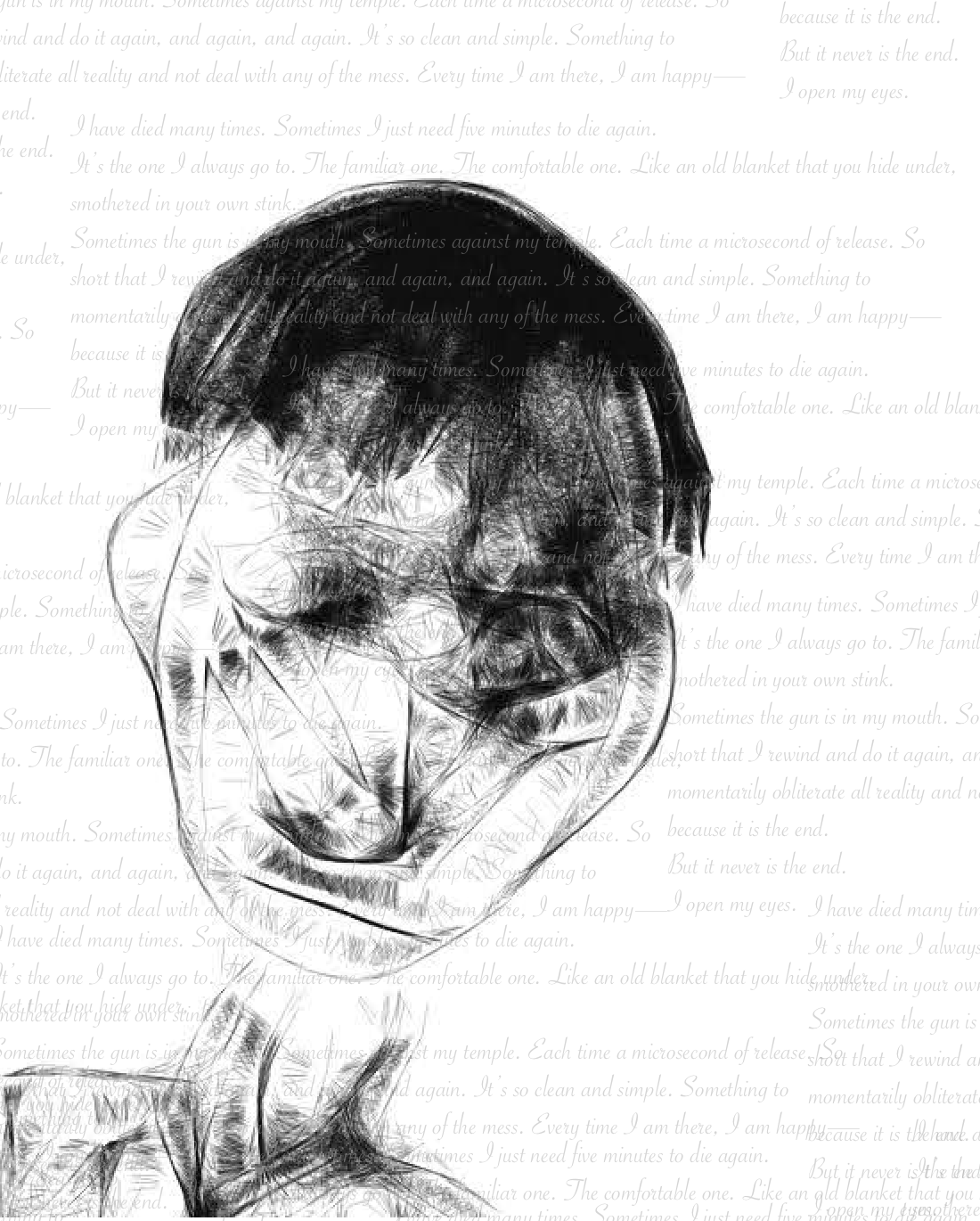 Artistic impression of a human